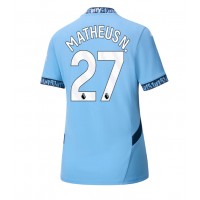 Manchester City Matheus Nunes #27 Hemmatröja Kvinnor 2024-25 Korta ärmar